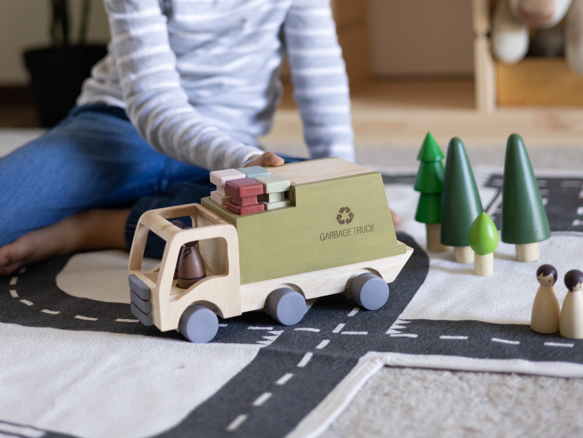 Birch & Bug Eco - Hauler Garbage Truck - Wooden Vehicles