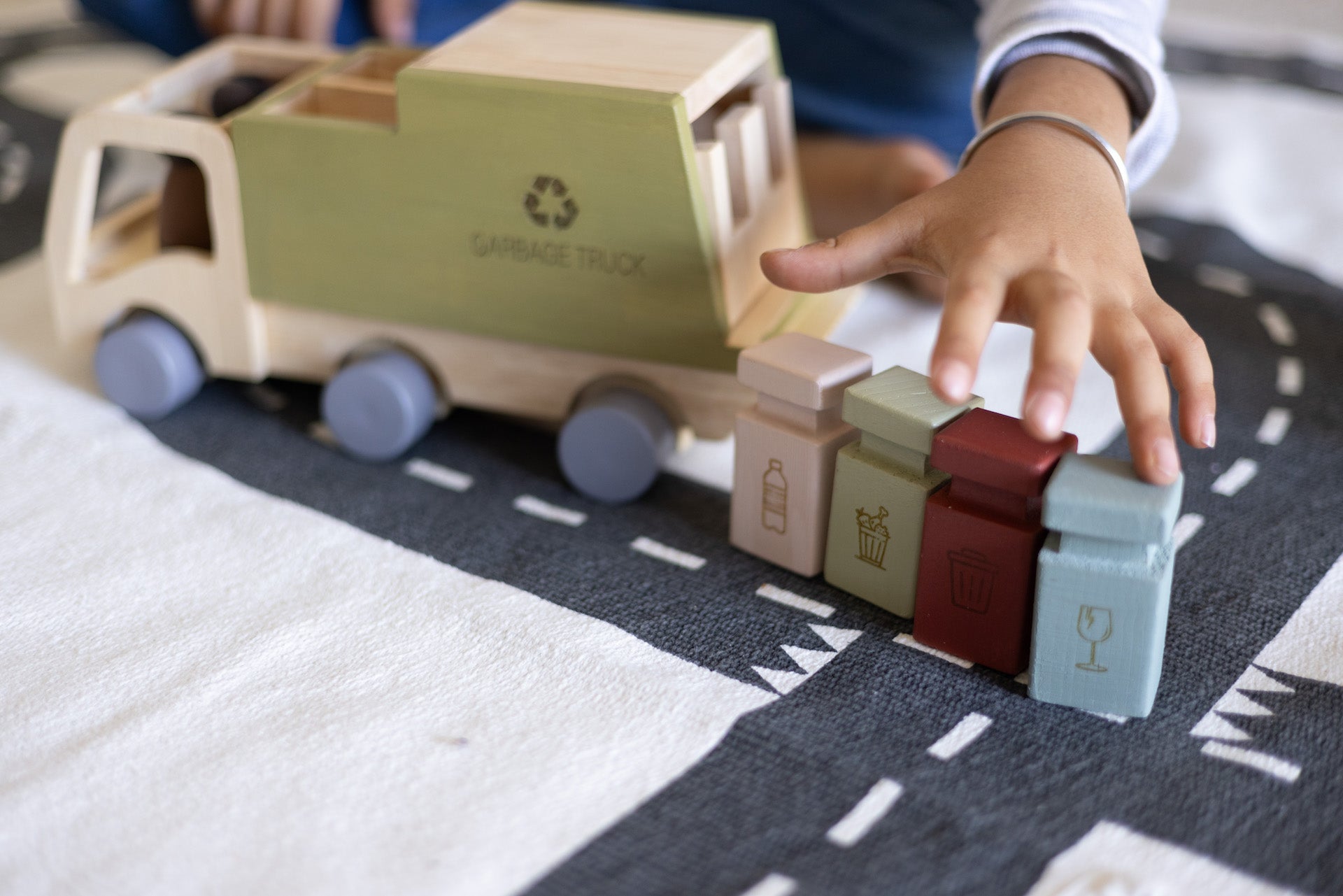 Birch & Bug Eco - Hauler Garbage Truck - Wooden Vehicles