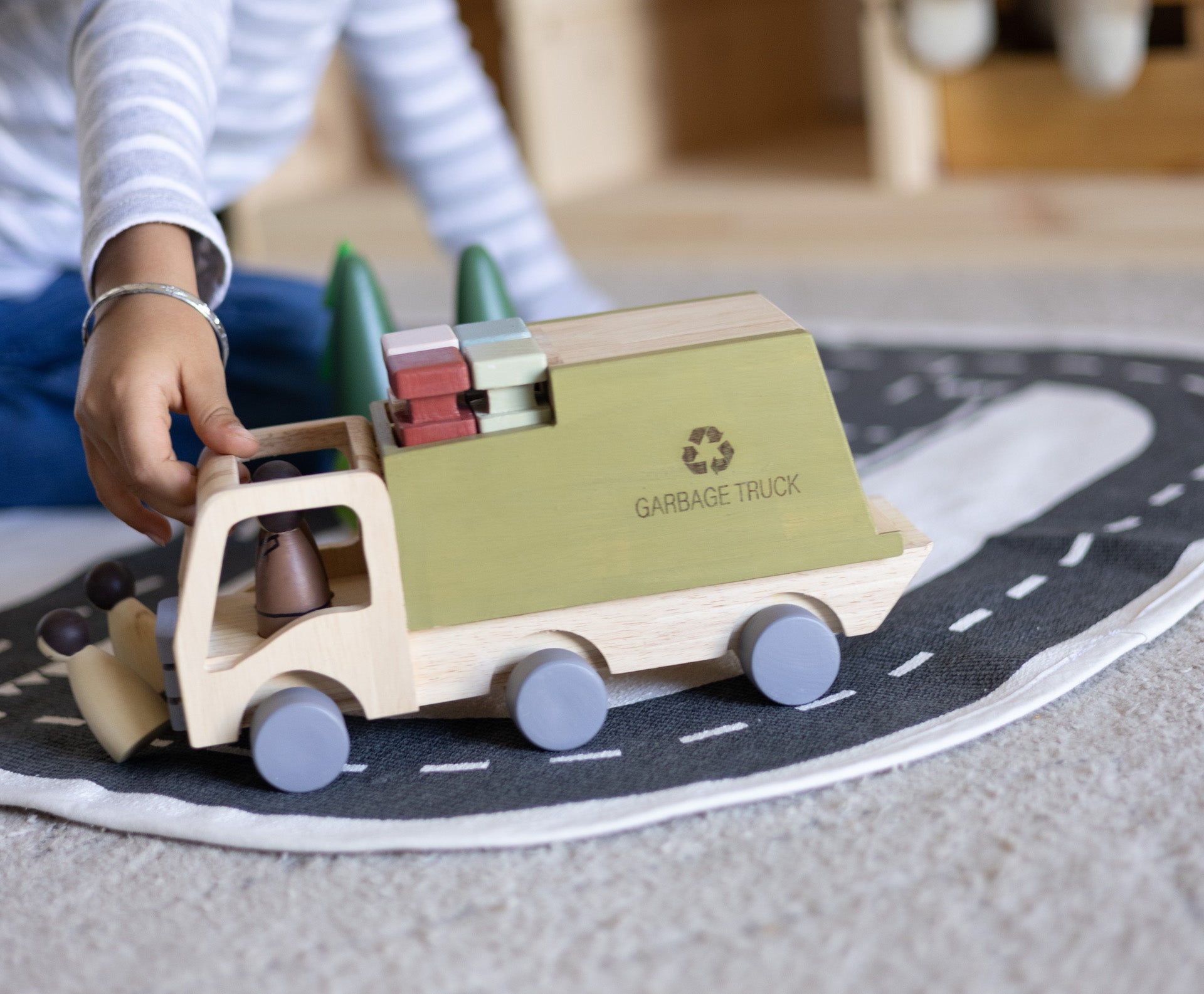 Birch & Bug Eco - Hauler Garbage Truck - Wooden Vehicles
