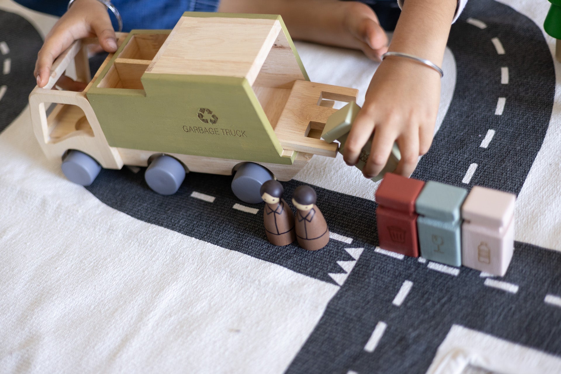 Birch & Bug Eco - Hauler Garbage Truck - Wooden Vehicles