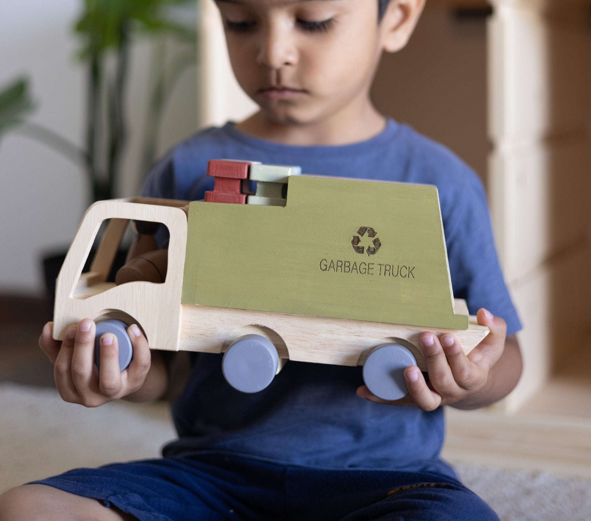 Birch & Bug Eco - Hauler Garbage Truck - Wooden Vehicles
