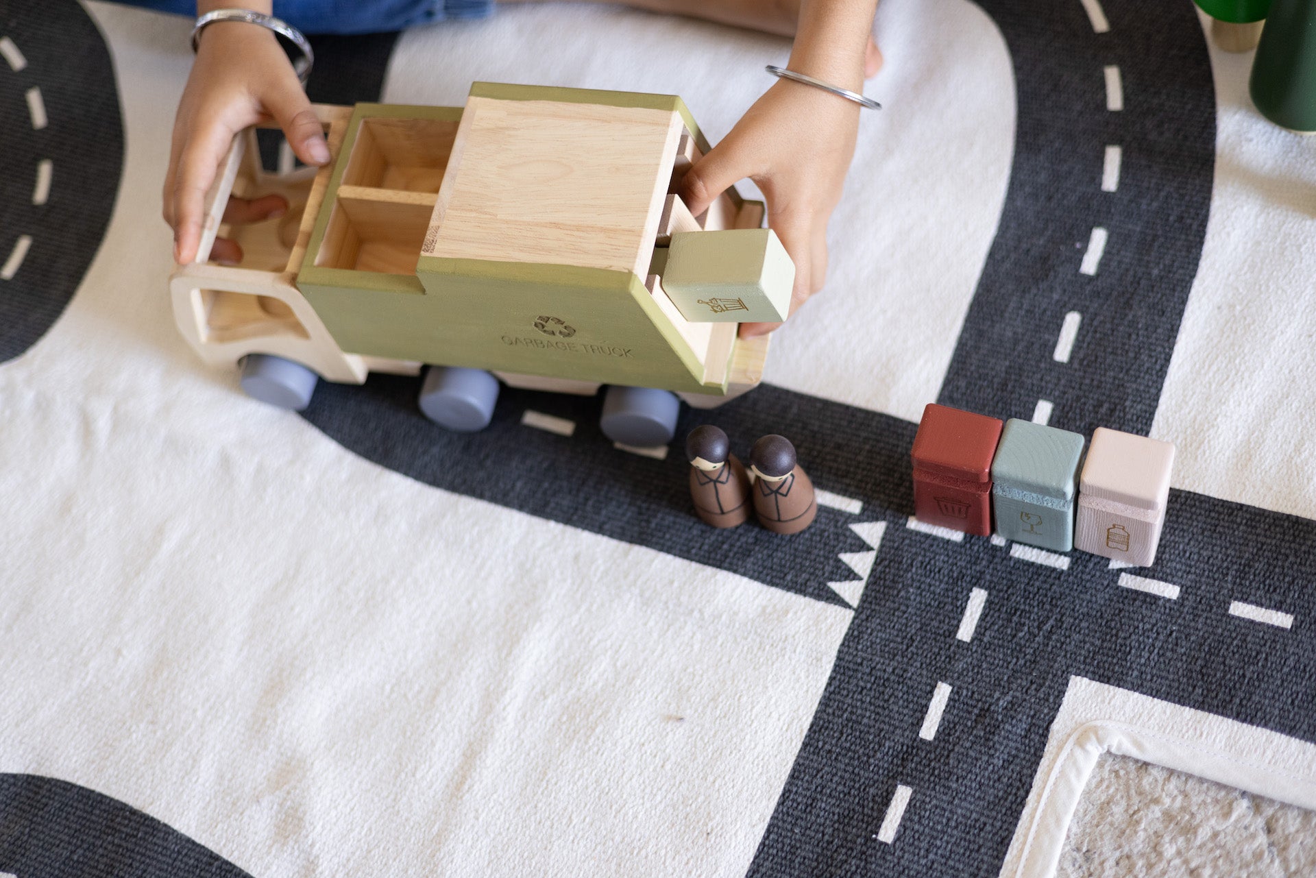 Birch & Bug Eco - Hauler Garbage Truck - Wooden Vehicles