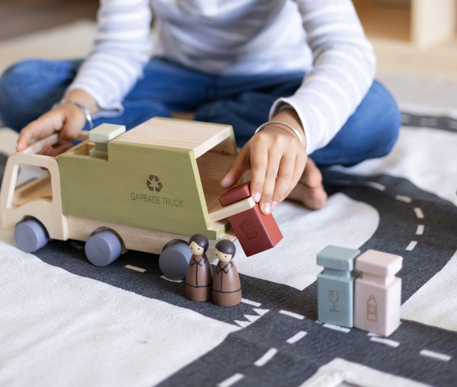 Birch & Bug Eco - Hauler Garbage Truck - Wooden Vehicles