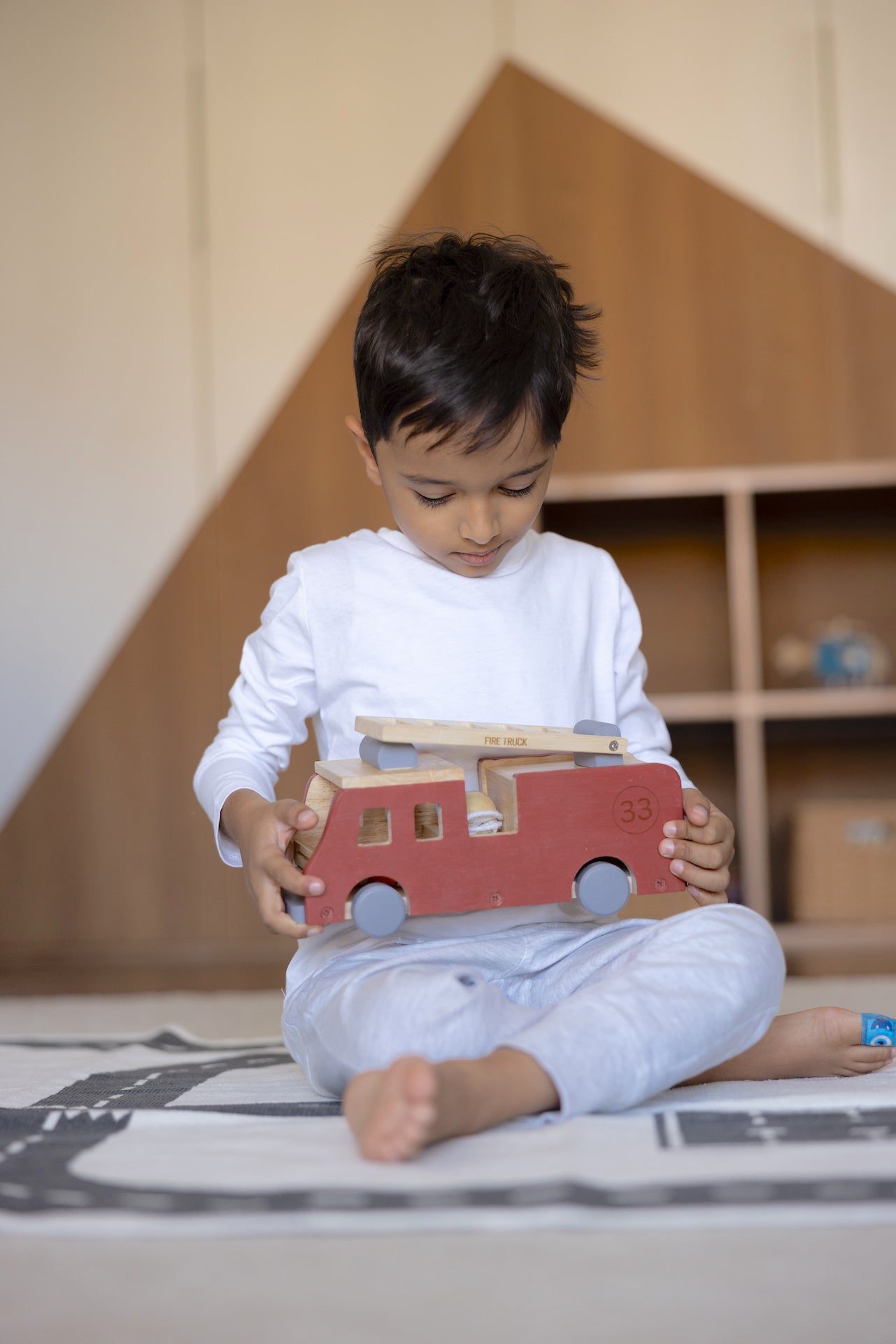 Birch & Bug Eco - Hero Fire Truck - Wooden Vehicles