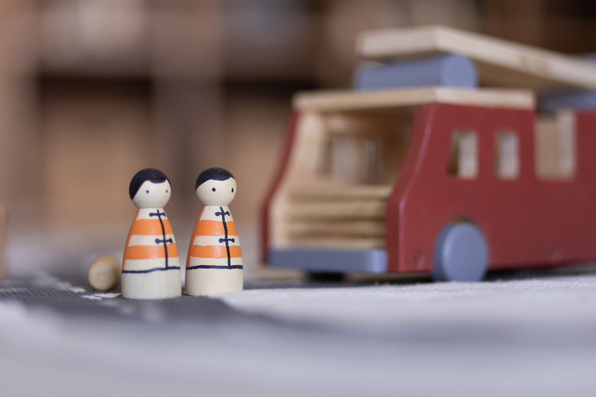 Birch & Bug Eco - Hero Fire Truck - Wooden Vehicles