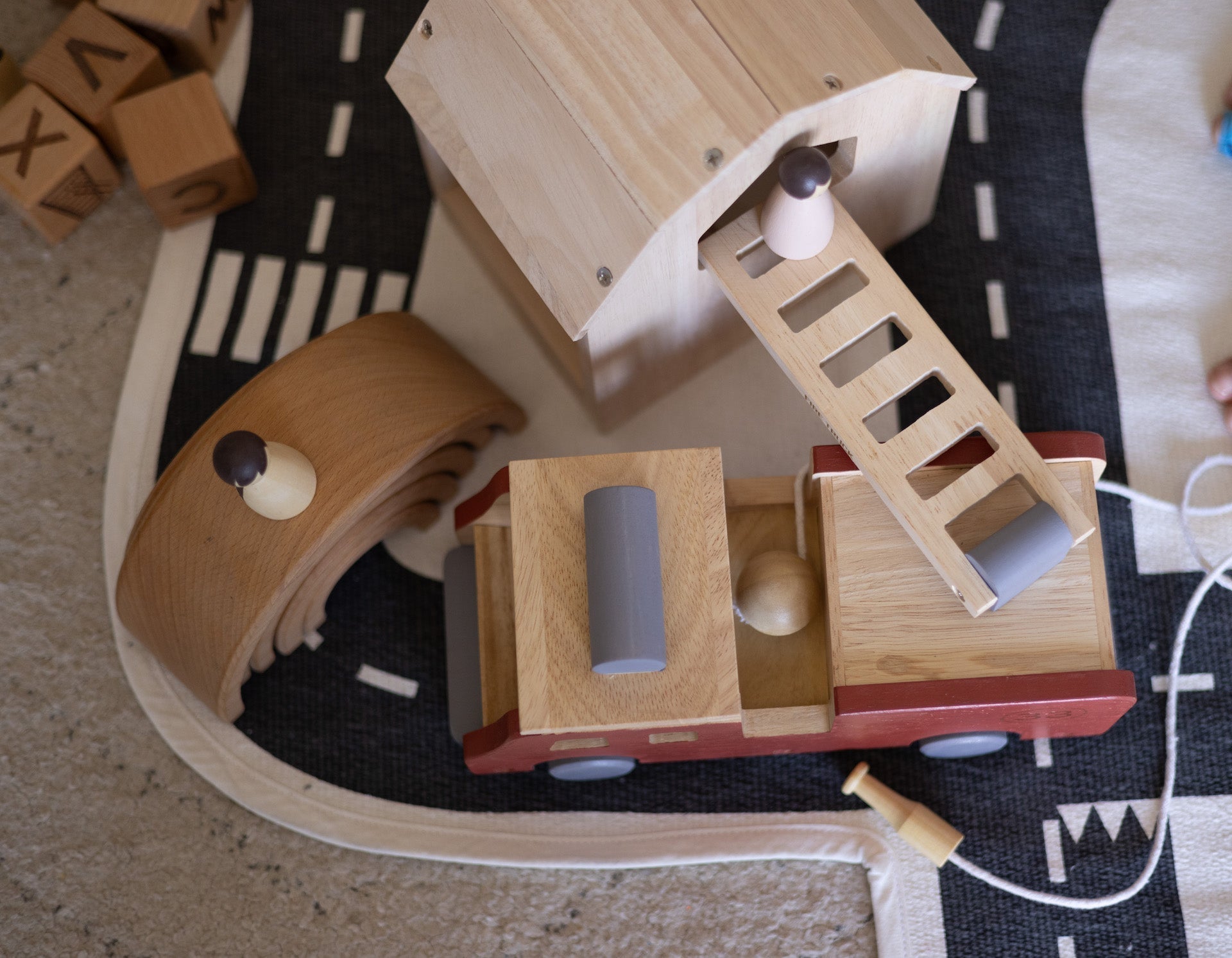 Birch & Bug Eco - Hero Fire Truck - Wooden Vehicles