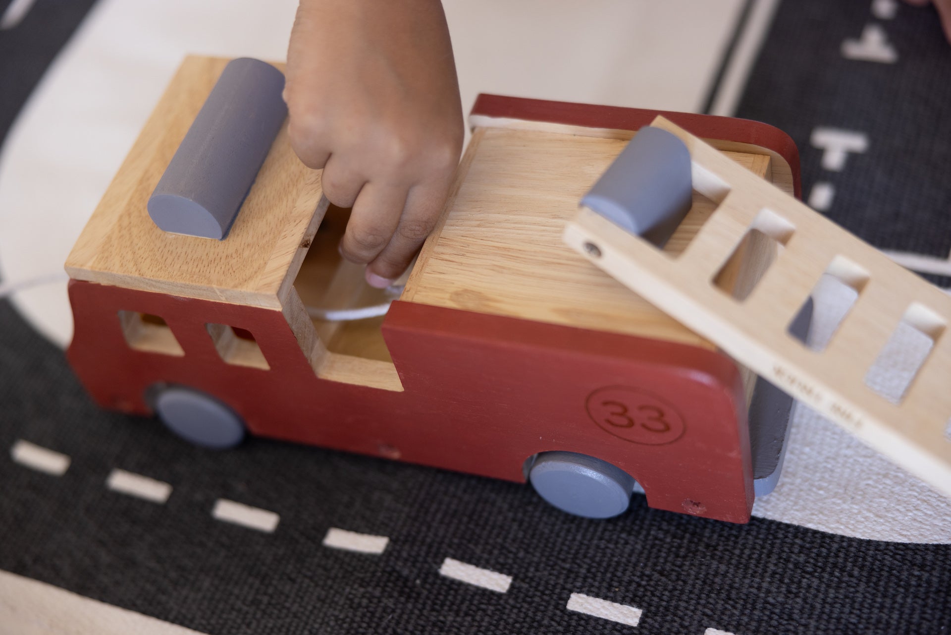 Birch & Bug Eco - Hero Fire Truck - Wooden Vehicles