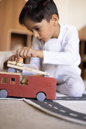 Birch & Bug Eco - Hero Fire Truck - Wooden Vehicles