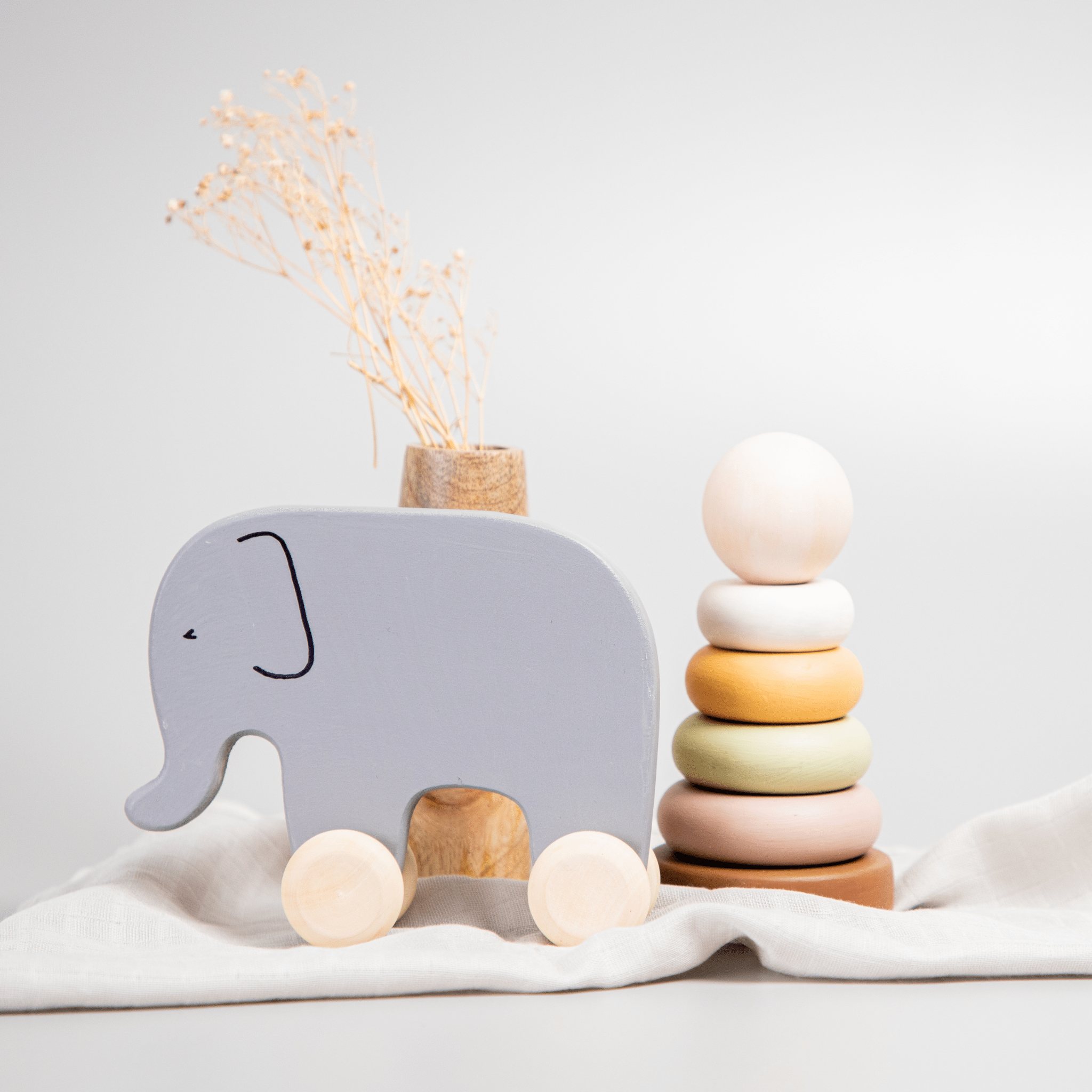 Birch & Bug Elephant Roller Toy - BBRT0106