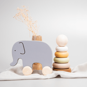 Birch & Bug Elephant Roller Toy - BBRT0106