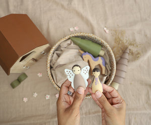 Birch & Bug Enchanted Cottage Pretend Playset - Wooden Toys