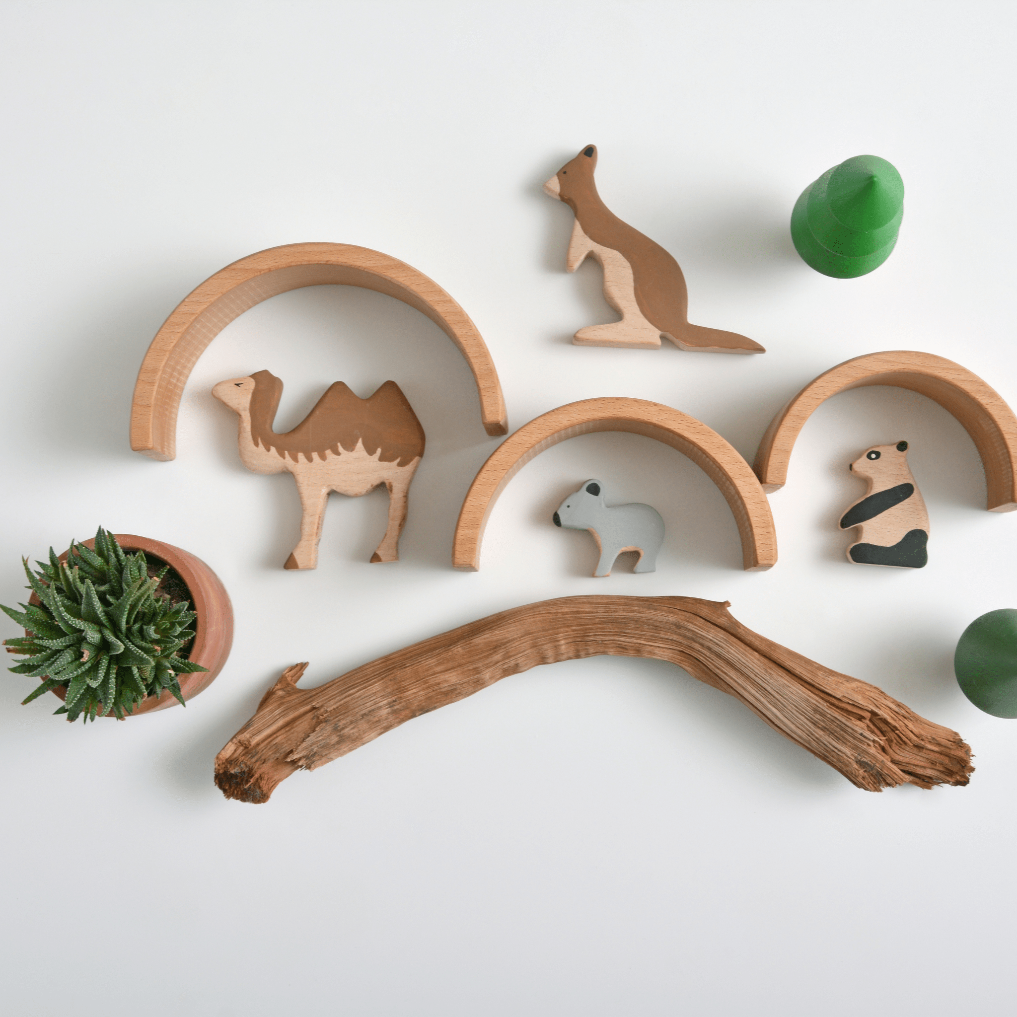 Birch & Bug Exotic Animals Set of 4 - BBEX0401