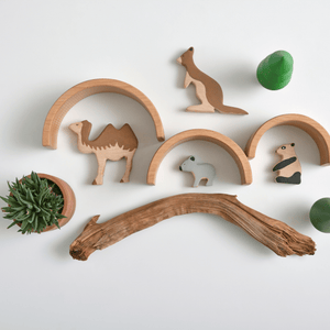 Birch & Bug Exotic Animals Set of 4 - BBEX0401