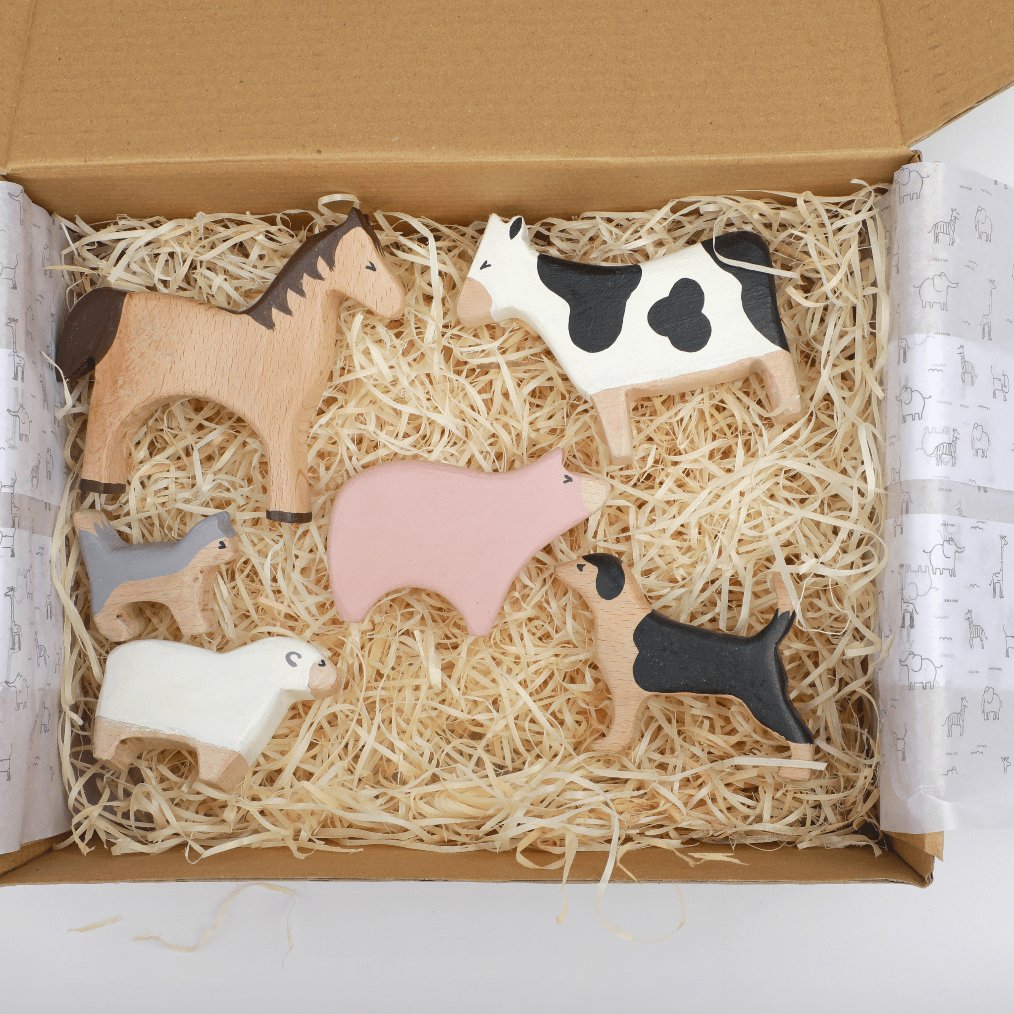 Birch & Bug Farm Animals Set of 6 Combo 1 - BBFA0601