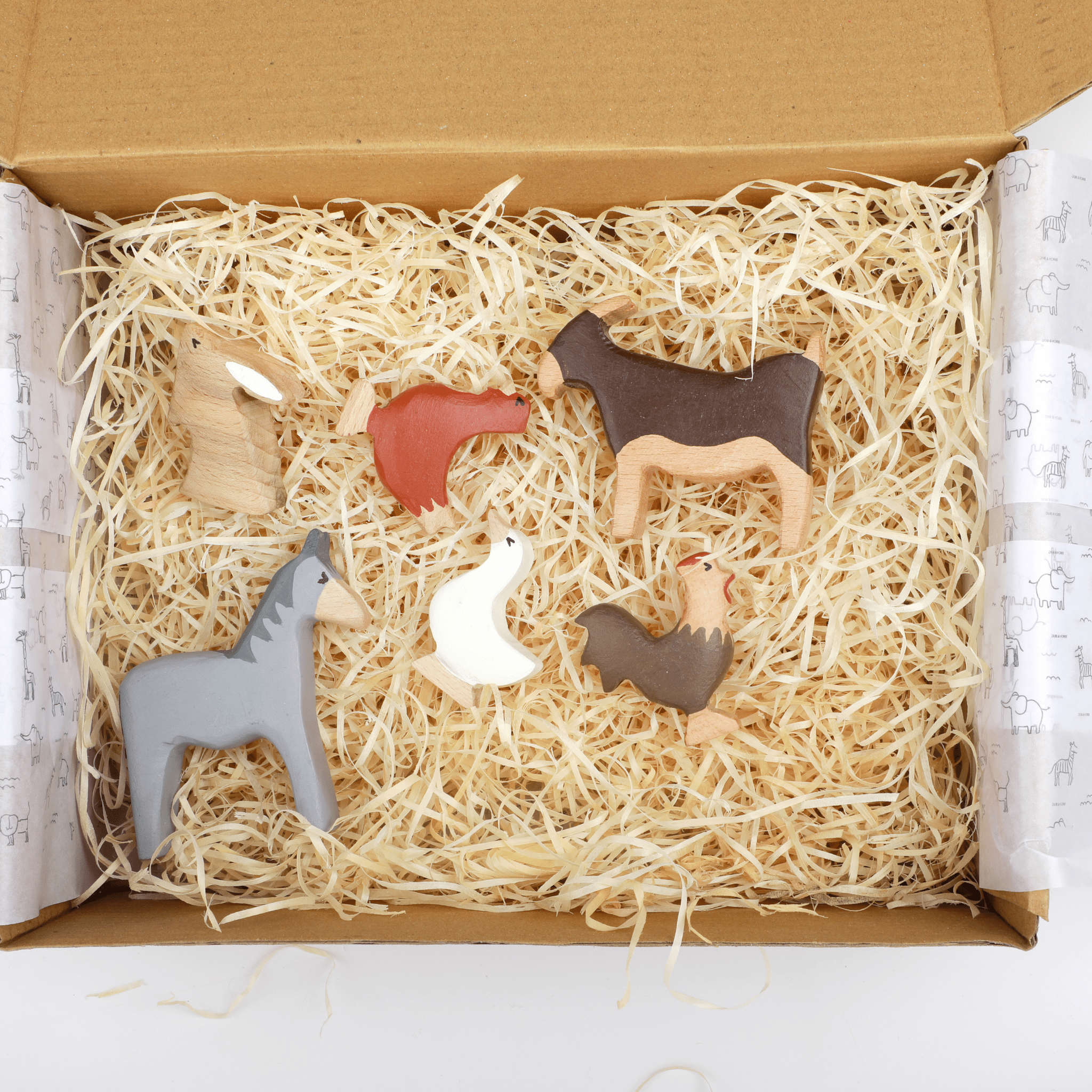Birch & Bug Farm Animals Set of 6 Combo 2 - BBFA0602