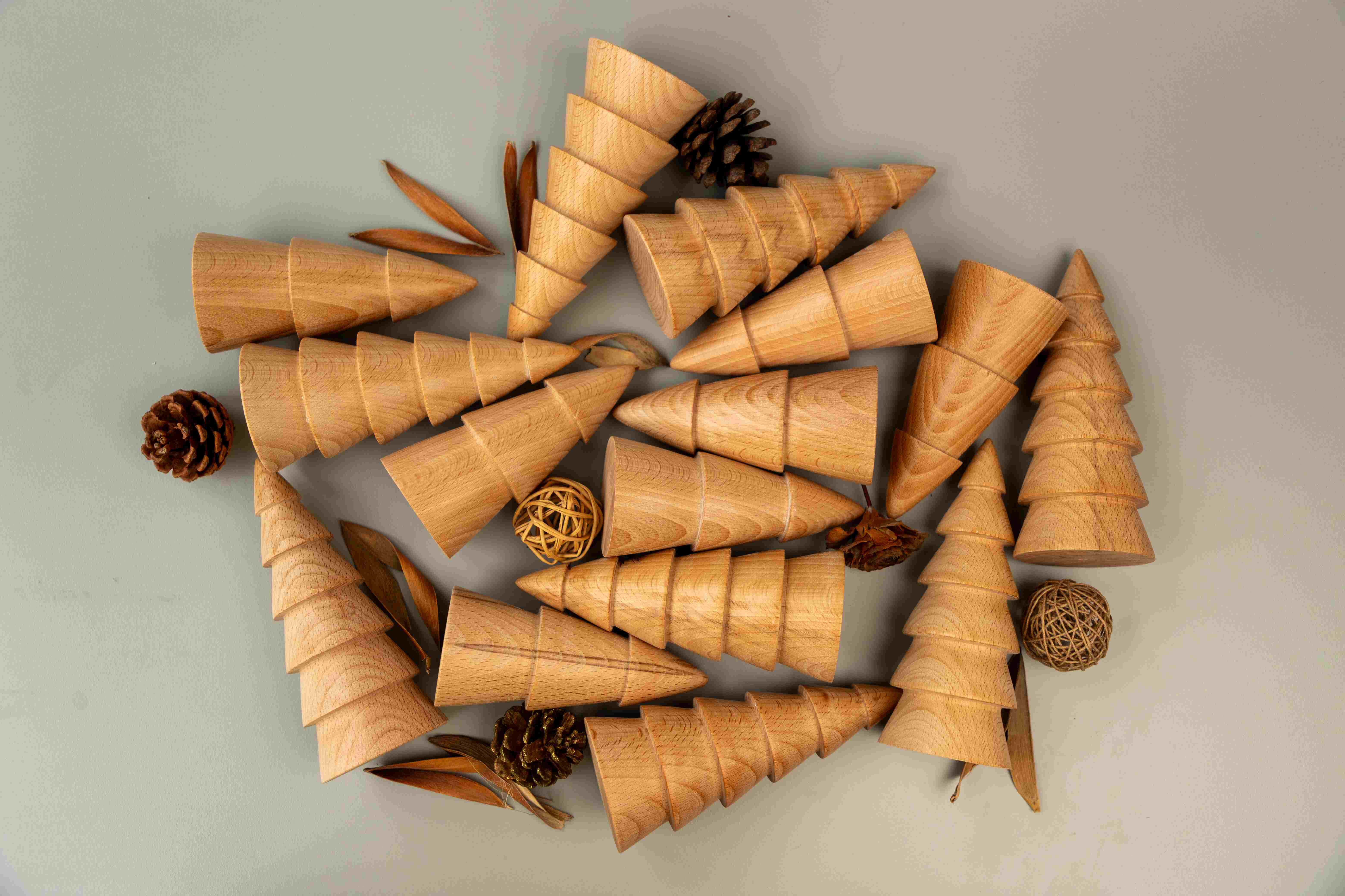 Birch & Bug Fir Trees Set of 2 - Wooden Toys