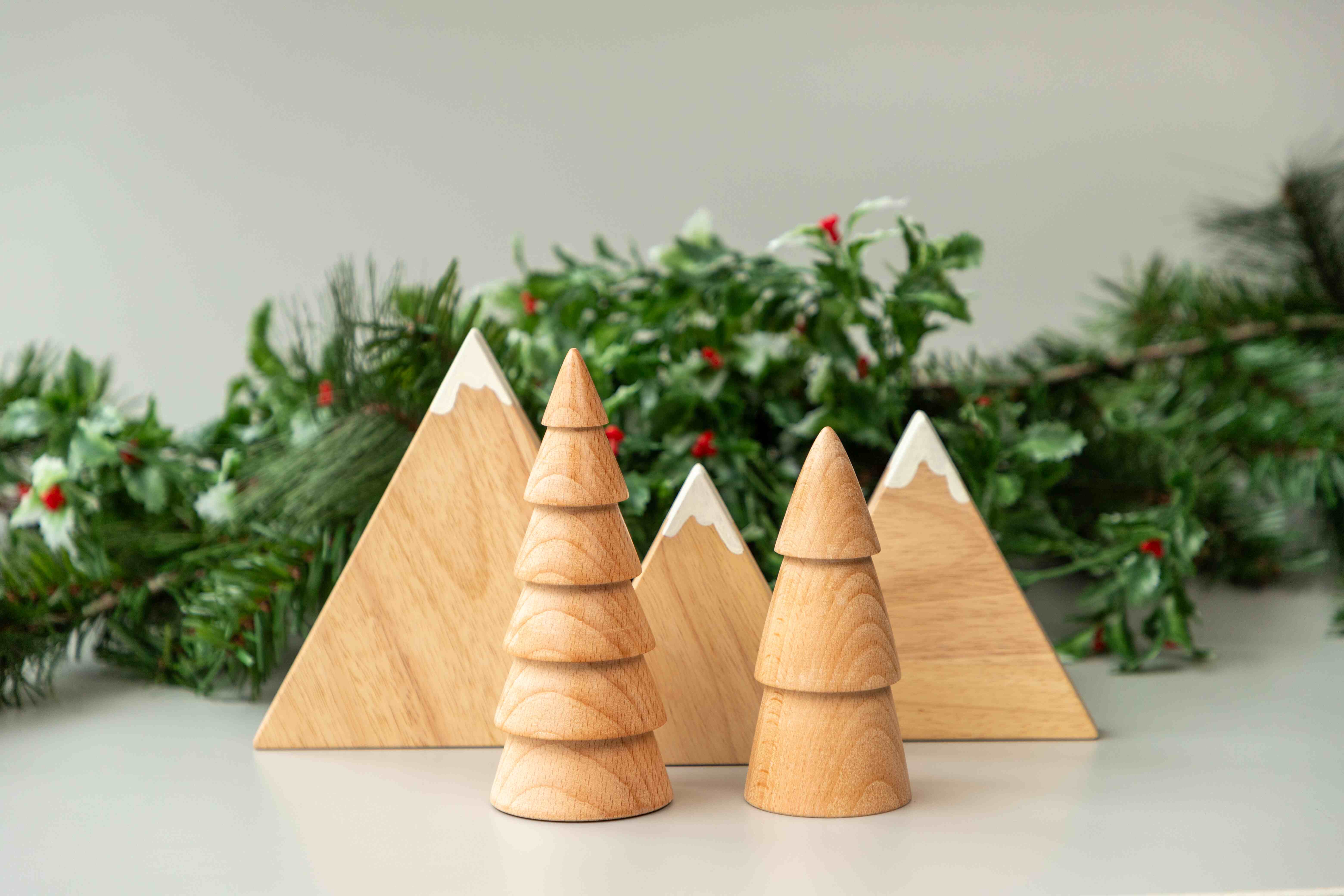 Birch & Bug Fir Trees Set of 2 - Wooden Toys