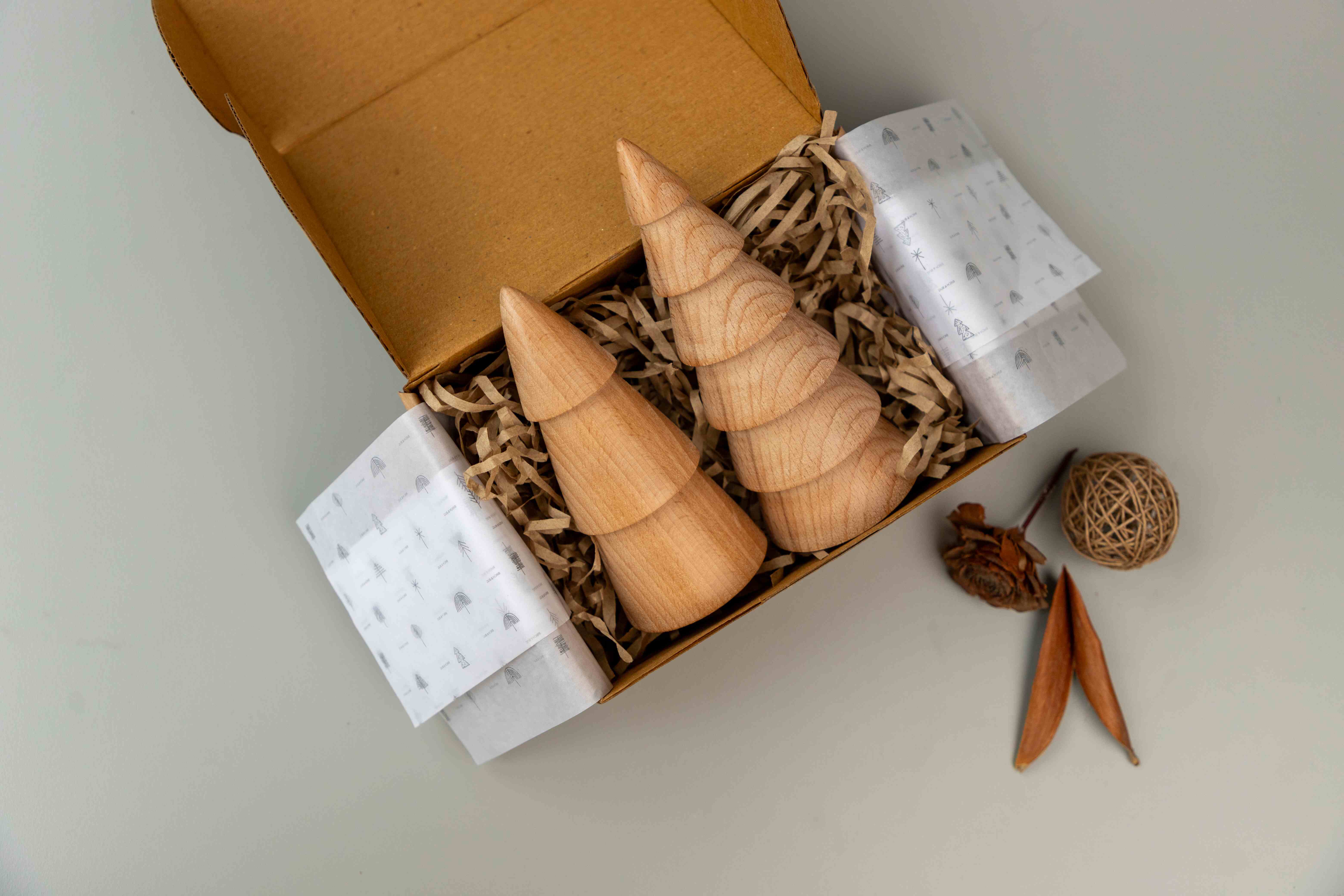 Birch & Bug Fir Trees Set of 2 - Wooden Toys