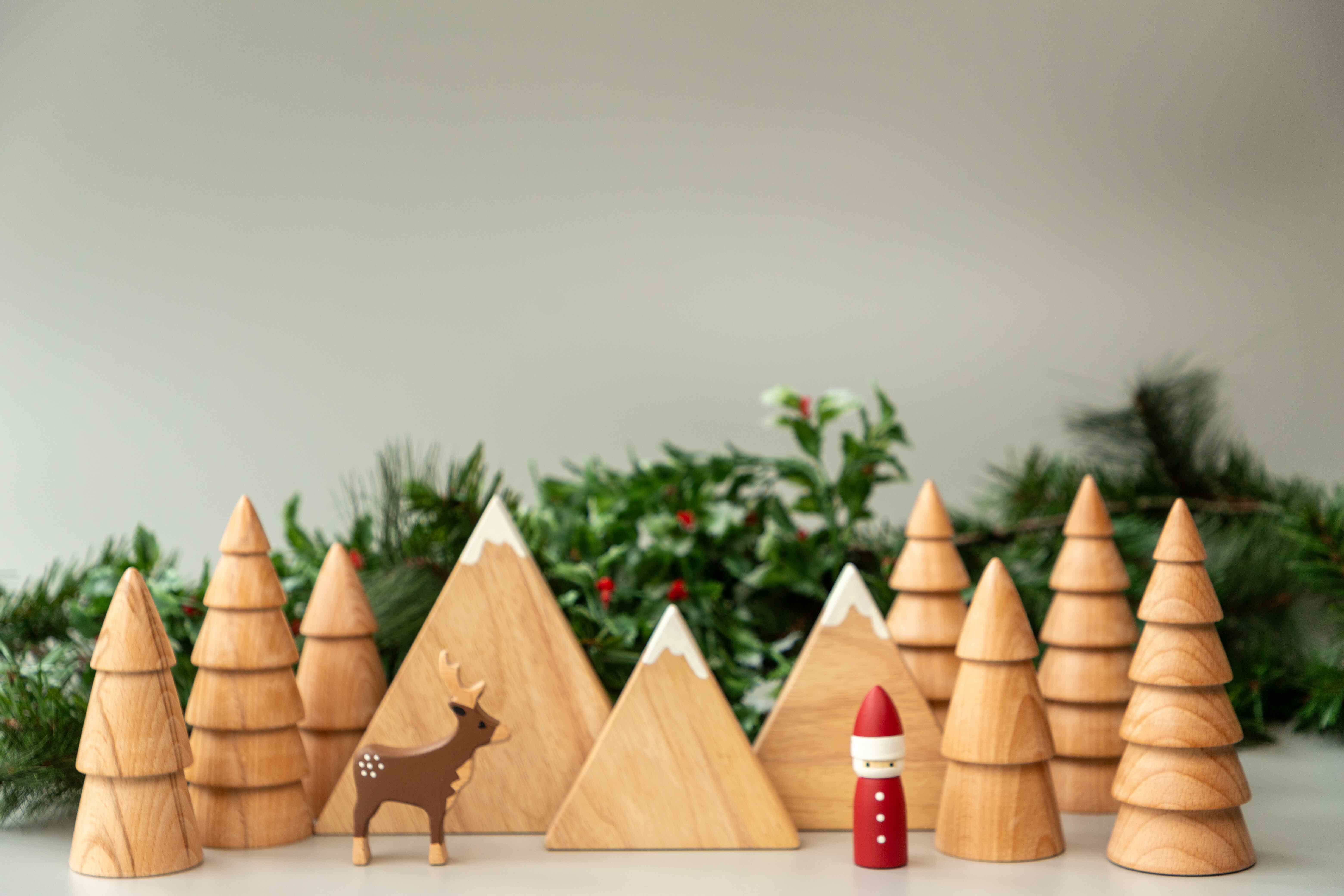 Birch & Bug Fir Trees Set of 2 - Wooden Toys