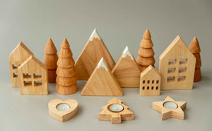 Birch & Bug Fir Trees Set of 2 - Wooden Toys