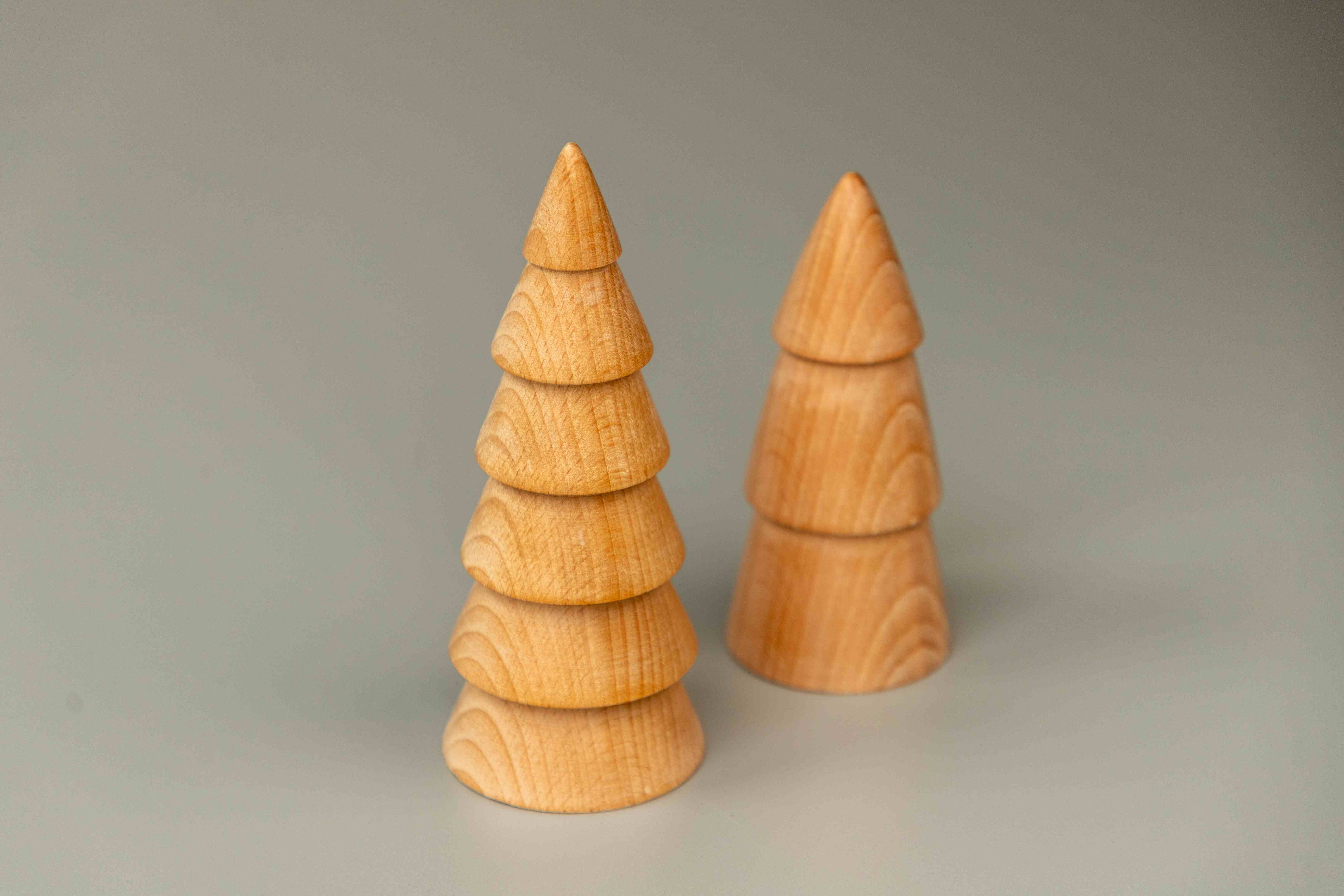 Birch & Bug Fir Trees Set of 2 - Wooden Toys