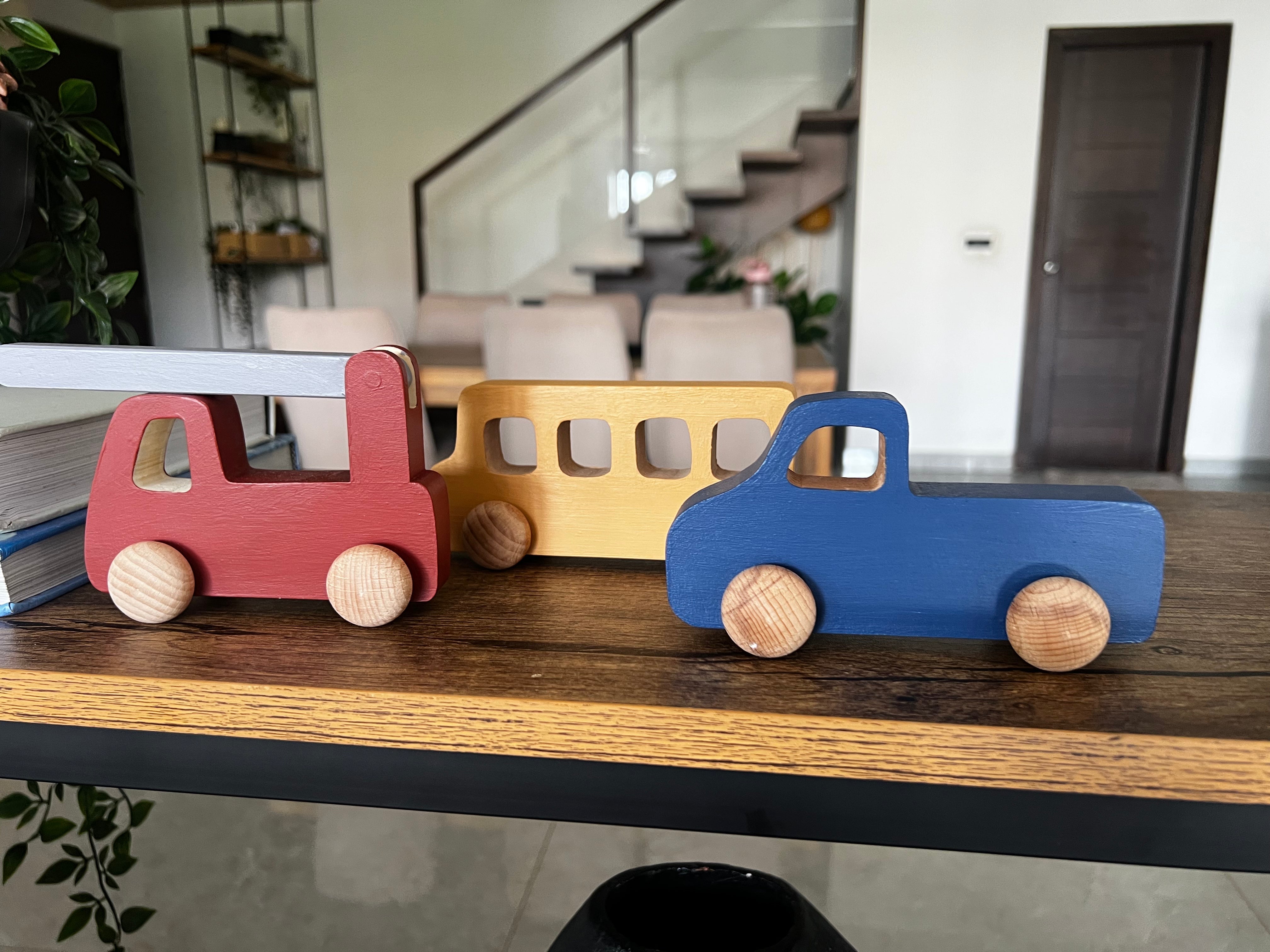 Birch & Bug Fire Truck Roller Toy - 1+ years - Wooden Toys