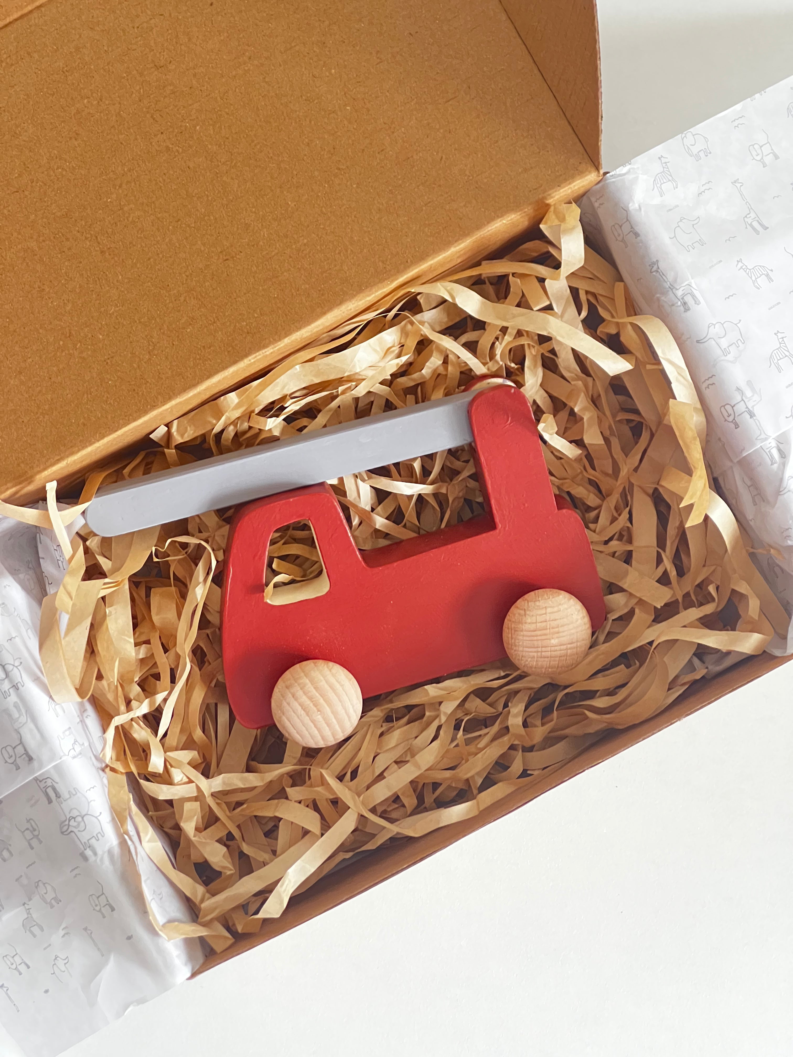 Birch & Bug Fire Truck Roller Toy - 1+ years - Wooden Toys