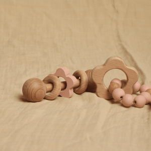 Birch & Bug Flower Rattle - Wooden Toy