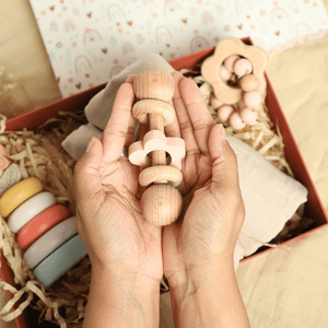 Birch & Bug Flower Rattle - Wooden Toy
