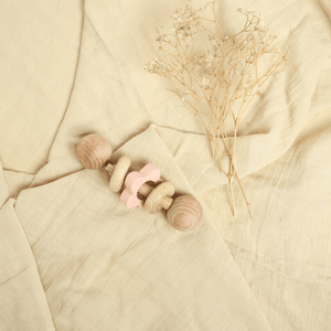 Birch & Bug Flower Rattle - Wooden Toy