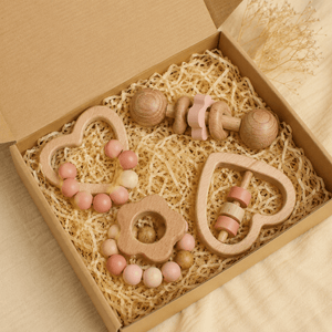 Birch & Bug Heart & Bloom Treasures - Set of 4 - Wooden Toy