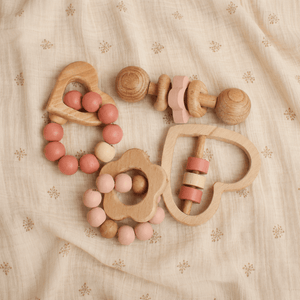 Birch & Bug Heart & Bloom Treasures - Set of 4 - Wooden Toy