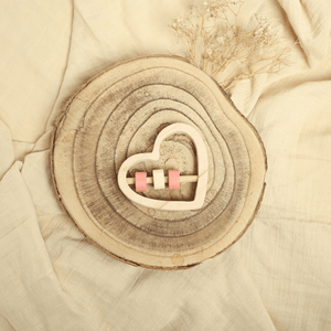 Birch & Bug Heart Rattle - Wooden Toy