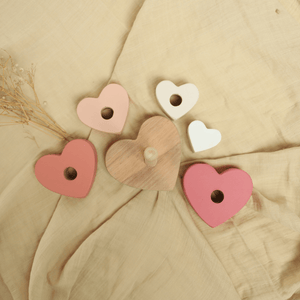 Birch & Bug Heart Stacker - Wooden Toy