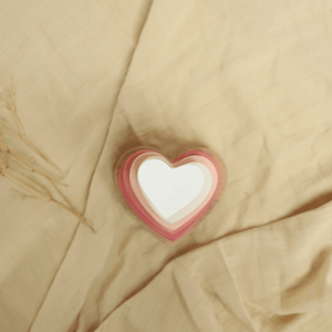 Birch & Bug Heart Stacker - Wooden Toy
