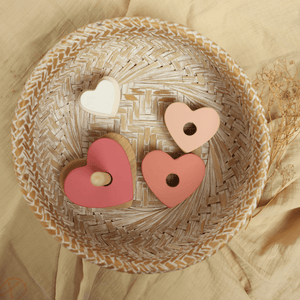 Birch & Bug Heart Stacker - Wooden Toy