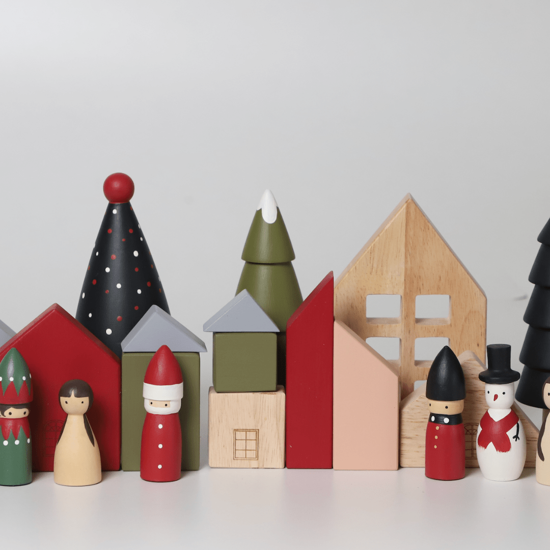 Birch & Bug House Blocks - Christmas Edition - Christmas Decor