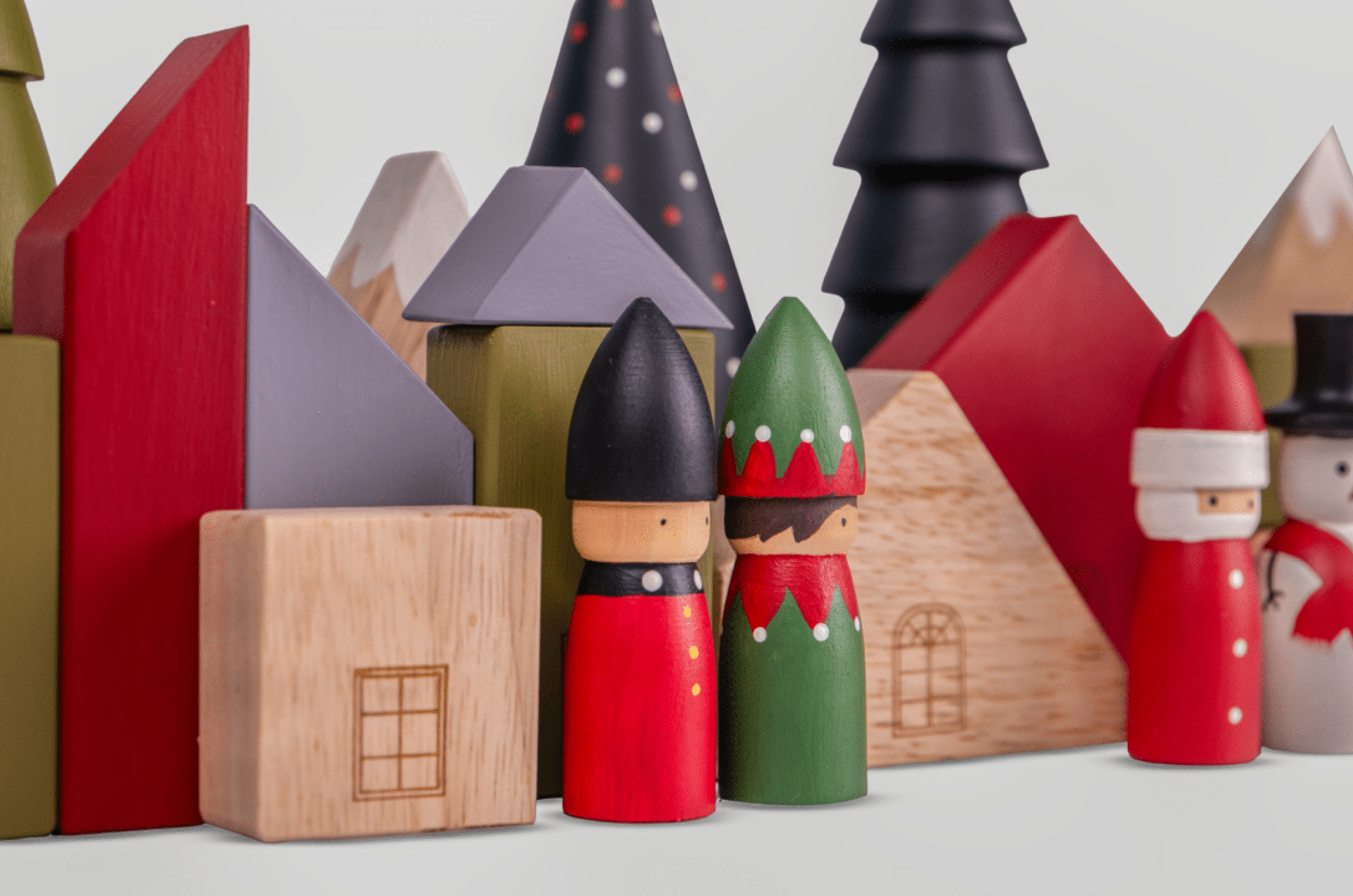 Birch & Bug House Blocks - Christmas Edition - Christmas Decor
