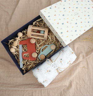 Birch & Bug Little Journeys Newborn Gift Box | The Mom Store - Wooden Toys