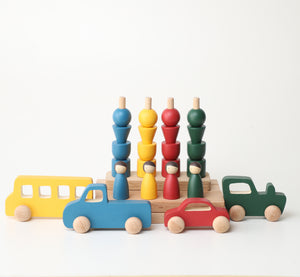 Birch & Bug Little Movers Playset - 1st Birthday Gift | The Mom Store - Wooden Toys