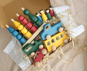 Birch & Bug Little Movers Playset - 1st Birthday Gift | The Mom Store - Wooden Toys
