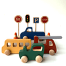 Birch & Bug Mini City Wooden Playset - Wooden Vehicles