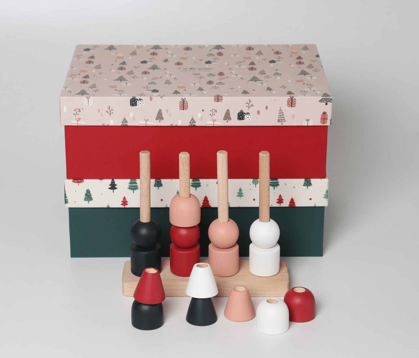 Birch & Bug Multistacker - Christmas Edition - Wooden Stacker