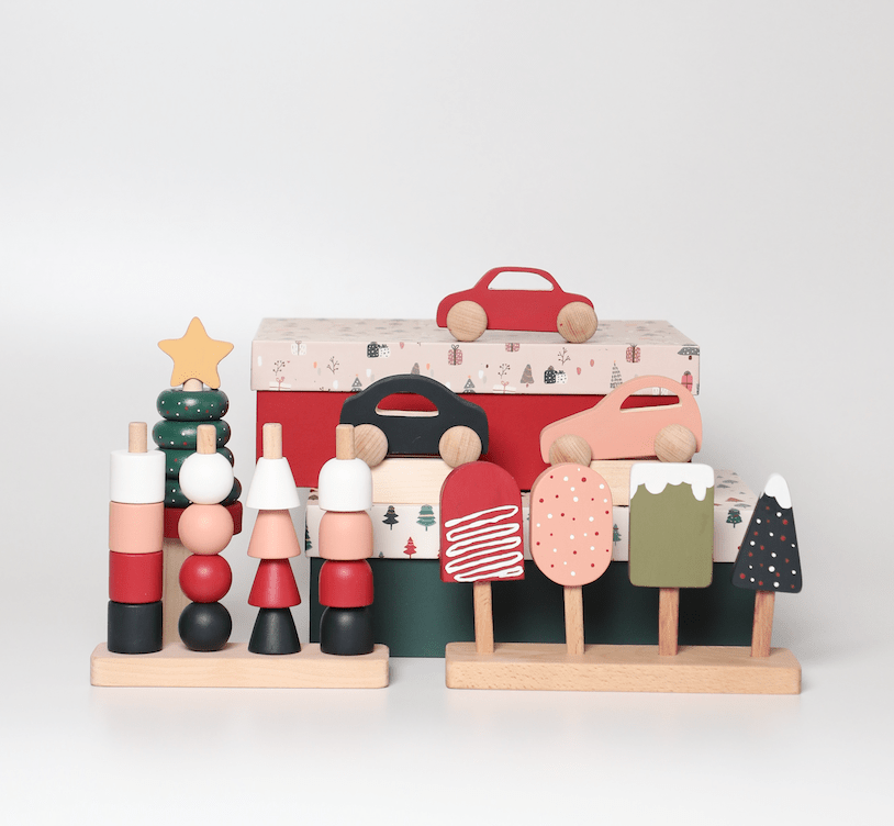 Birch & Bug Multistacker - Christmas Edition - Wooden Stacker