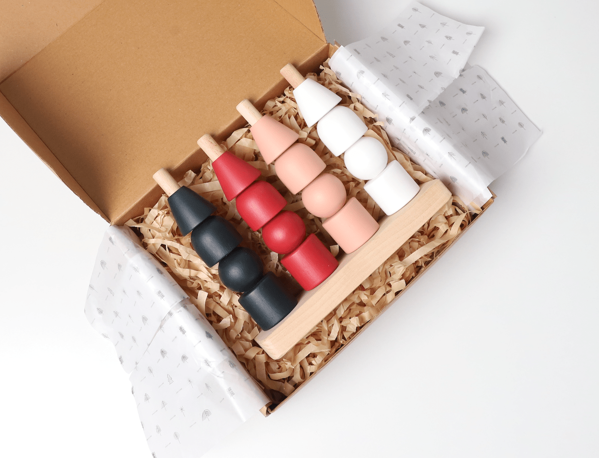 Birch & Bug Multistacker - Christmas Edition - Wooden Stacker