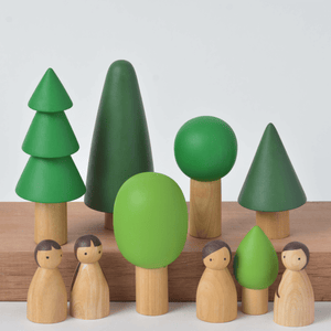 Birch & Bug Natural Birch Folk in Evergreen Forest - BBTF1201