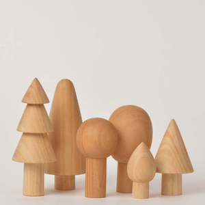 Birch & Bug Natural Forest Trees Set of 6 - BBNT0602