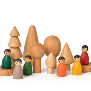 Birch & Bug Natural Forest Trees Set of 6 - BBNT0602