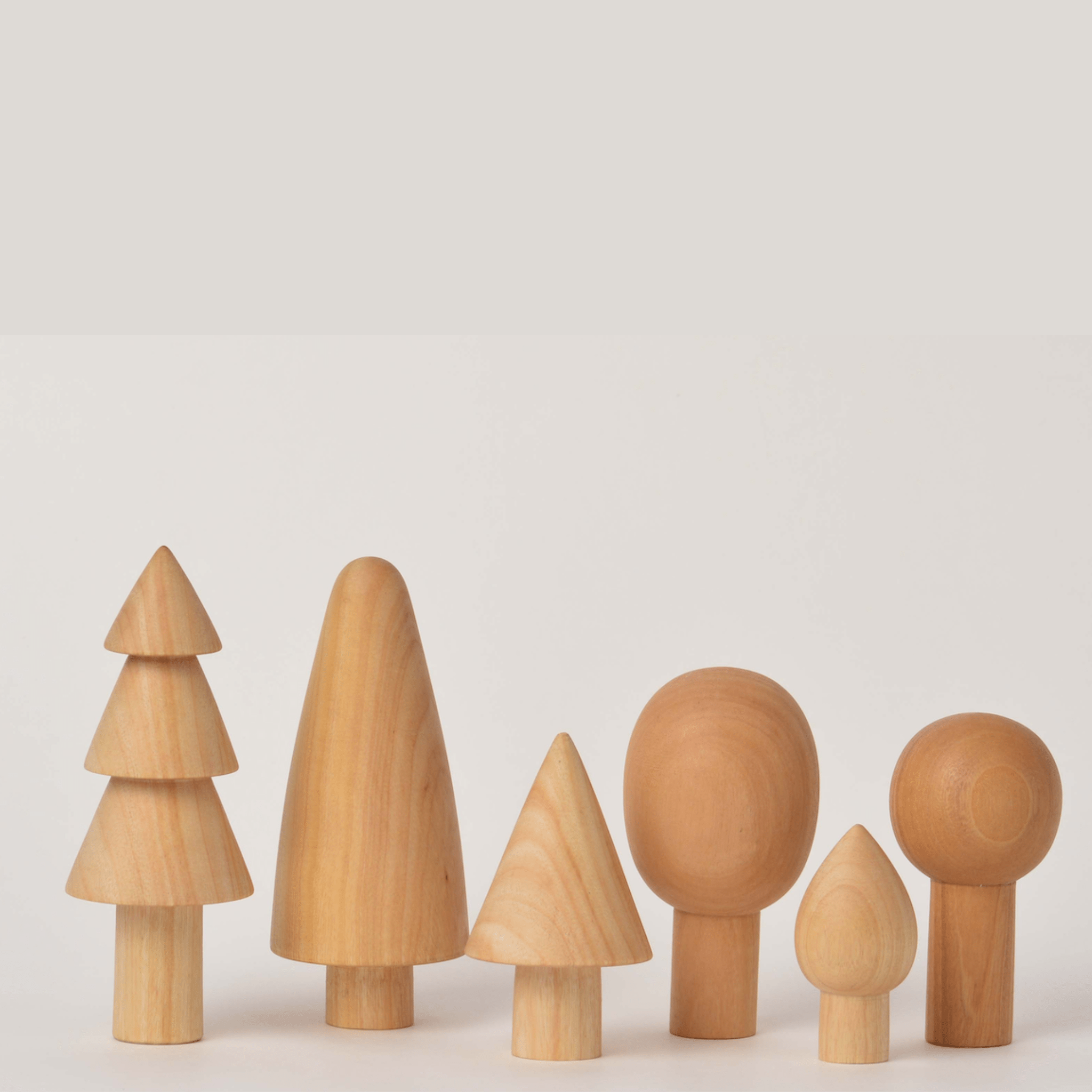 Birch & Bug Natural Forest Trees Set of 6 - BBNT0602