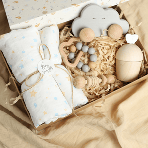 Birch & Bug New Born Over the Clouds Gift Box - Set of 5 - Kids Toys